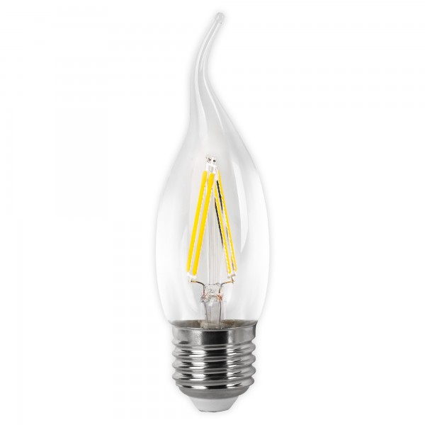 Bomb.led filam.vela fla.clara e27 2w.ca (caja de 12 unidades)