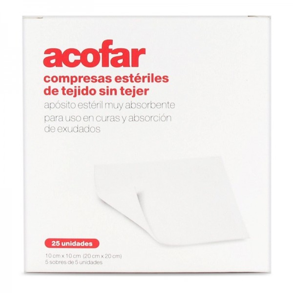 Acofar Aposito Esteril Tejido Sin Tejer 25 Compr