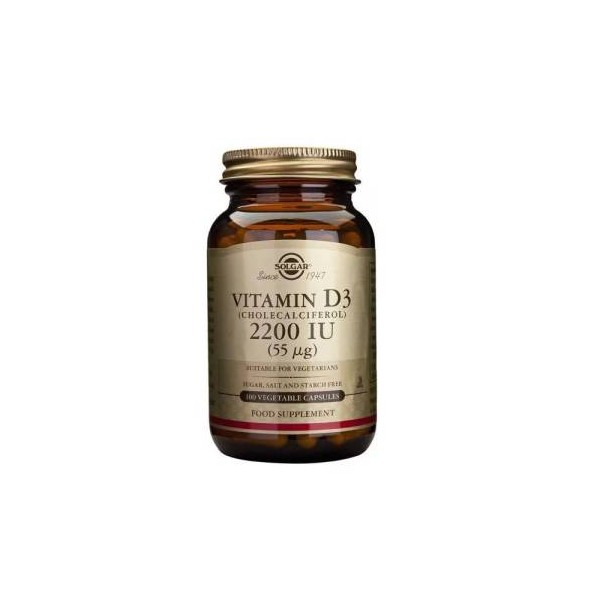 Solgar Vitamina D3 2200 Ui 55 Mcg 100 Caps Veg